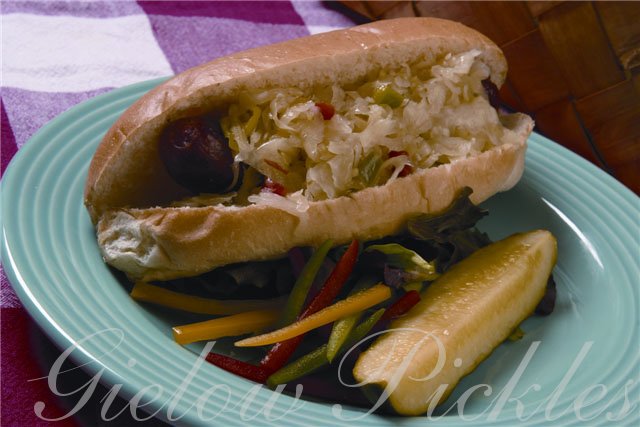 Hot Dog with Sauerkraut